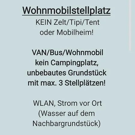 Wohnmobilstellplatz In Mecklenburg-vorpommern - Ab Juni Dixi Wc Campingplads *